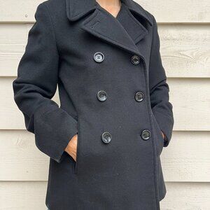 Calvin Klein Women's Classic Black Pea coat